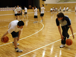 休憩時間の個人練習