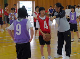 写真：大山コーチからのアドバイス