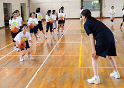 写真：姿勢をしっかりとって！