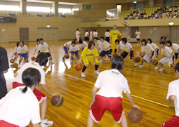 写真：ドリブル