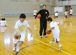 写真：ドリブル鬼ごっこ