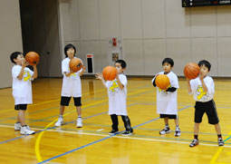 写真：ボールハンドリング中