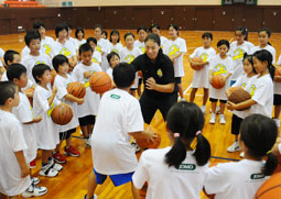 写真：大山コーチがパートナーです