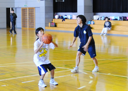 写真：シュート！