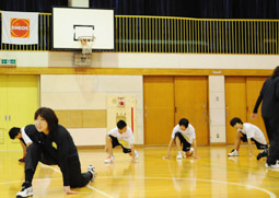 写真：ストレッチ