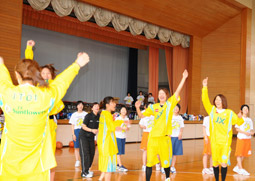 サンフラワーズ勝利の雄たけび